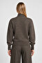 Zippered Knitwear Cardigan 4402 Lki̇0070 Vi̇zon - 5