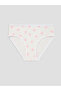 Özmarka New Season White Patterned Girls' Panties