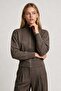 Zippered Knitwear Cardigan 4402 Lki̇0070 Vi̇zon - 2