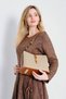 Women's Hand and Shoulder Bag with Zippered Compartments - 2