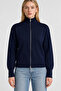 Zippered Knitwear Cardigan 4402 Lki̇0070 Dark Blue - 6