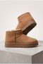 Ultra Mini Suede Trendy Thick Sole Women's Boots with Fur Inside - 5