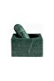 Daniel Humm Geneve Green Marble Mortar and Pestle, Hand-Cut Luxury Kitchen Accessory