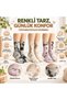 Unisex Batik Patterned Socks Set of 6 Cotton Long Socks Seamless Breathable Daily Sports Comfort Socks - 3