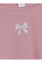 Vizyon New Season Pink Bow Printed Girls' T-Shirt - 4