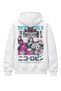 Unisex Oversize One Piece Devil Child Nico Robin Back Printed Hooded Anime Sweatshirt - 3