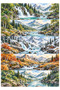 5 Pcs Large Landscape Washi Sticker Semi-Transparent Bullet Journal Scrapbook Laptop Agenda - 2