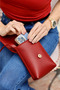 Genuine Leather Women's Phone Bag – with Adjustable Strap - 2