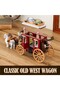 Western Stagecoach Lighting Stone Set, Old West Carriage & Horse, 293 Pieces - 3