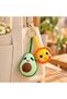Handmade Amigurumi Avocado and Sun Bag Accessory Keychain - 2