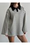 Women's Striped Tshirt Sweatshirt