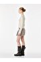 Double Layer Lace Detailed Slim Fit U-Neck Long Sleeve Buttoned Knitwear Cardigan - 3