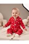 Star Printed 6-9-12-18-24 Months Double Breasted Collar Cotton Pajama Set for Boys and Girls Babies