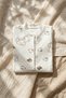 Coffee Bear Patterned Fabric 100% Cotton Baby Boy Romper 3-6-9 Months - 5