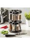 Set de 16 recipiente rotative pentru condimente, antracit - 8