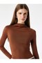 Women's Blouse 7Wak80008Ek Brown - 2