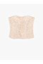 Slim Fit Lace Strapless Corset Top - 4