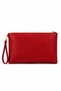 Genuine Leather Women's Clutch Bag – Hand & Portfolio Bag with Gold Accessories - 2