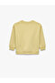 Dinosaur Printed Crew Neck Long Sleeve Cotton Sweatshirt - 3