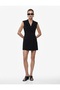 Regular Fit A-Line Wrap-Neck Sleeveless Mini Dress - 2