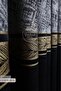 1-3 Regular Pleated Hermes Model Luxury Panel Backdrop Curtain, Black Gold Striped Living Room Backdrop Curtain - 6
