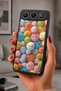 Gm 26 Compatible Printed, Matte Black, Soft Silicone, Protective, Shock-Absorbing Cover, Case