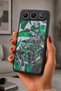 Gm 26 Compatible Printed, Matte Black, Soft Silicone, Protective, Shock-Absorbing Cover, Case