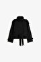Model: Stand-Up Collar, Back Windbreaker Detail, Lined Women's Trench Coat Jacket Trench Coat - 4