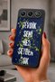 Gm 26 Compatible Printed, Matte Black, Soft Silicone, Protective, Shock-Absorbing Cover, Case