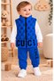 Baby Boy Inflatable Vest Top and Bottom 3-Piece Seasonal Cotton Tracksuit Set - 6