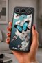 Gm 26 Compatible Printed, Matte Black, Soft Silicone, Protective, Shock-Absorbing Cover, Case