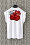 Gym Bull Back Printed Sleeveless Crew Neck Sports Tshirt