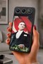 Gm 26 Compatible Printed, Matte Black, Soft Silicone, Protective, Shock-Absorbing Cover, Case