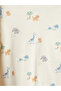 Two Mt Shop Quality Lcw Baby Ecru Patterned Baby Boy Snap Fastener Bodysuit - 2