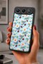 Gm 26 Compatible Printed, Matte Black, Soft Silicone, Protective, Shock-Absorbing Cover, Case