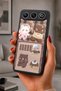 Gm 26 Compatible Printed, Matte Black, Soft Silicone, Protective, Shock-Absorbing Cover, Case