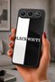 Gm 26 Compatible Printed, Matte Black, Soft Silicone, Protective, Shock-Absorbing Cover, Case