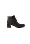 Nancy Genuine Leather Pleated Detailed Thick Heeled Brown Women's Boots - 3