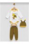 100% Cotton Long Sleeve Seasonal Combed Cotton Baby Set of 3 / 3-6 Months Bodysuit Set - 2