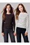 Ribbed Girls' T-Shirt 2-Pack (W6)