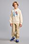 One Piece Licensed Back Printed Soft Fleece Crew Neck Sweatshirt for Boys I5501A826Wn - 2