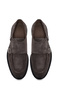 Men's Anthracite Double Buckle Thick Sole Suede Leather Casual Shoes Wm750027Ds - 4