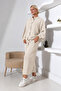 Oversize Premium Cupra Modal Textured Buttoned Double Set - 4