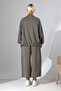 Oversize Premium Cupra Modal Textured Buttoned Double Set - 7