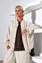 Oversize Premium Cupra Modal Textured Buttoned Double Set - 2