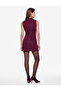 Drapeli Slim Fit Sleeveless Bodycon High Neck Mini Dress - 4