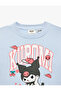 Kuromi Printed Hooded Long Sleeve Crew Neck Licensed Sweatshirt - 3