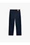 Cotton Comfortable Fit Pocketed Baggy Jean Trousers - 2