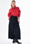 Washable Denim Trousers with Belt Detail Dark Indigo - 2