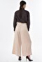 Wide Leg Draped Trousers Beige - 4